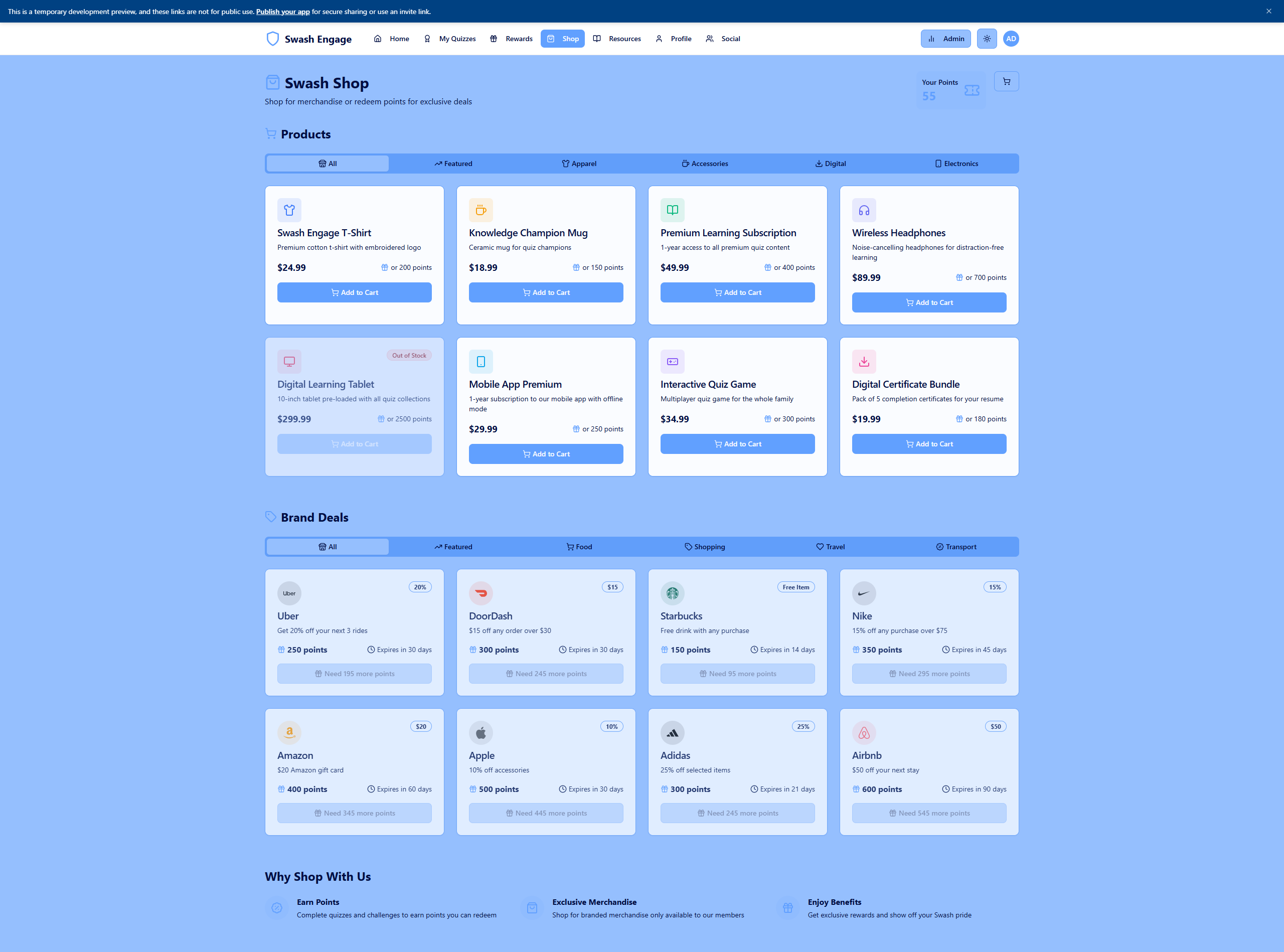 The Rewards Marketplace